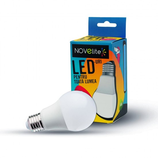 Bec LED EVO 3.0 A60 10W E27 3000K, Novelite, EL0056786 Bec LED EVO 3.0 A60 10W E27 3000K, Novelite, EL0056786