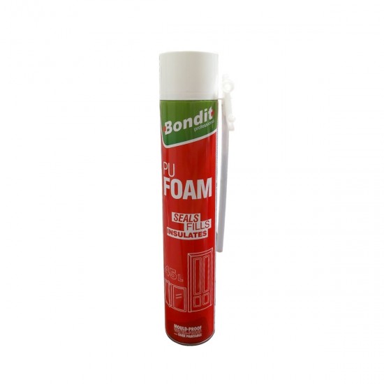 Spuma PU de Montaj cu Pai, Bondit, 750ml Spuma PU de Montaj cu Pai, Bondit, 750ml